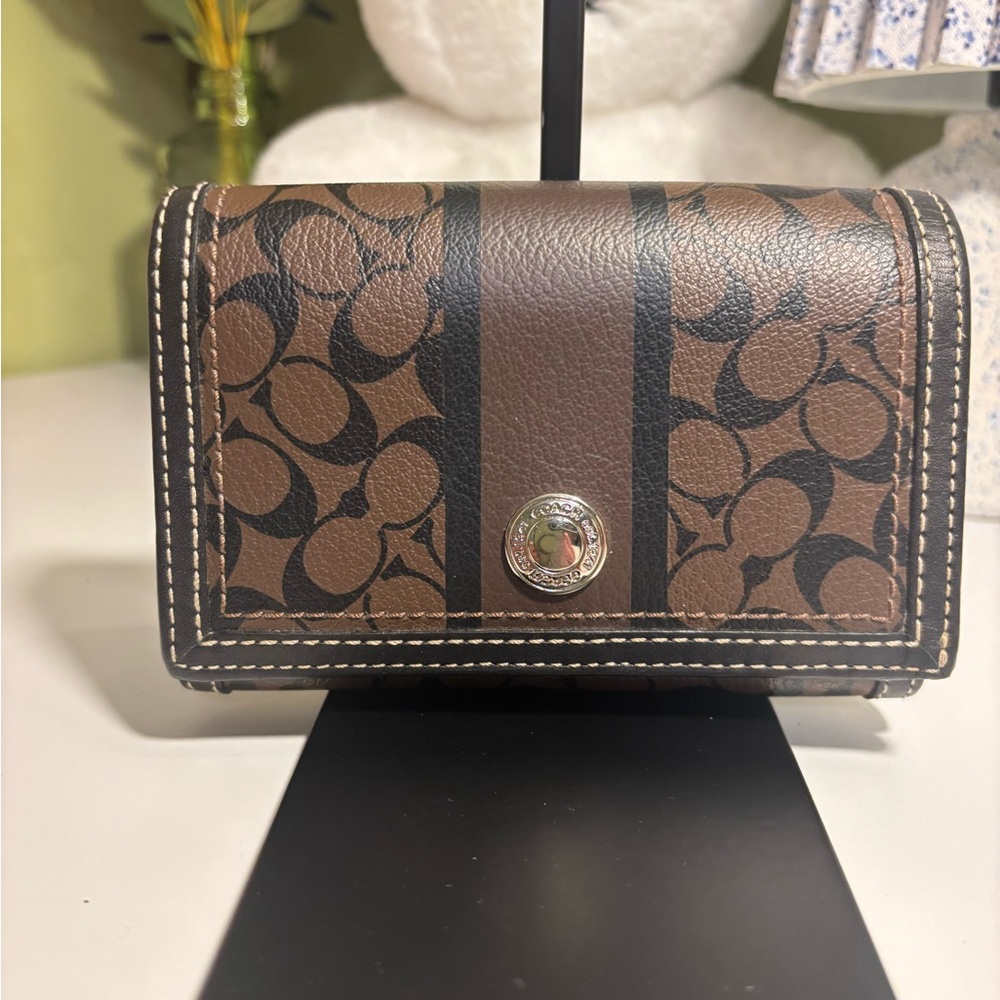 Coach Brown and Black Wallet